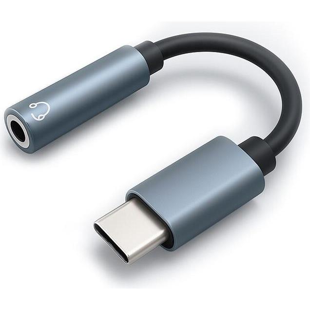 Qoltec Adapter USB-C auf 3,5mm Klinke, 10cm (USB tipo C, Jack da 3.5mm), Adattatore dispositivo mobile