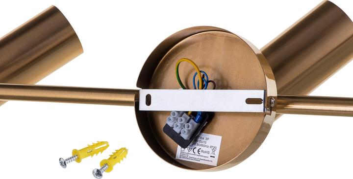 Image du produit Activejet SPECTRA triple or Plafonnier Spot mural en bande GU10 pour salon (GU10)