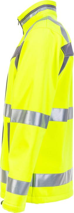 Produktbild Planam Warnschutz Softshelljacke Plaline gelb/schiefer M (M)