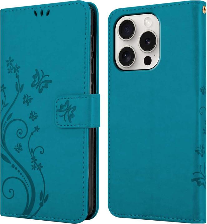Produktbild Cadorabo Hülle für Apple iPhone 15 PRO MAX mit Blumen Muster (Apple iPhone 15 Pro Max)