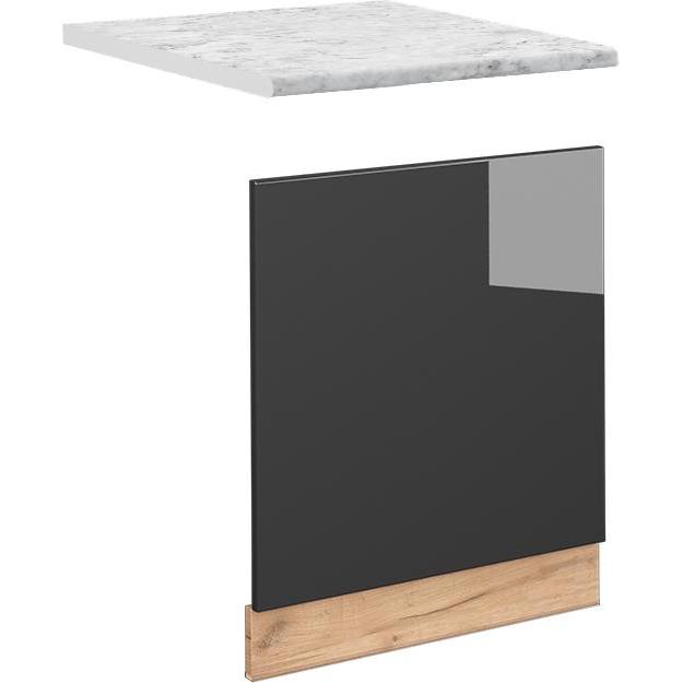 Vicco Frontblende Fame-Line, Geschirrspüler Zubehör, Grau