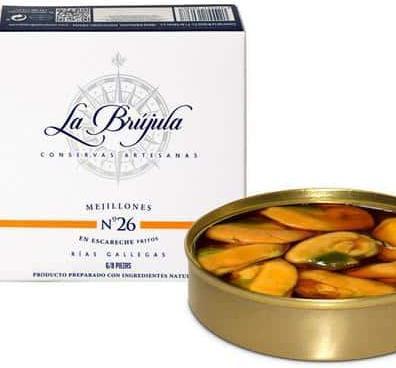Produktbild La Brújula Eingelegte Muscheln (110 g)