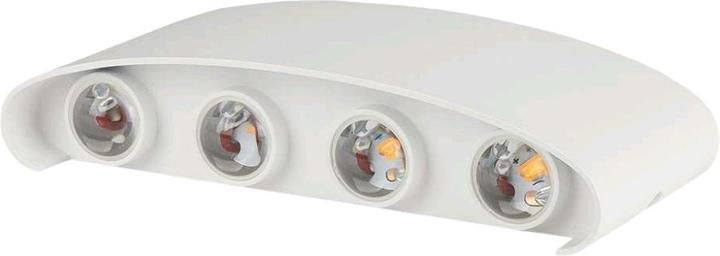 Produktbild V-TAC VT848 7W LED Wandleuchte Sandweiss IP54 4000K (800 lm, IP54)