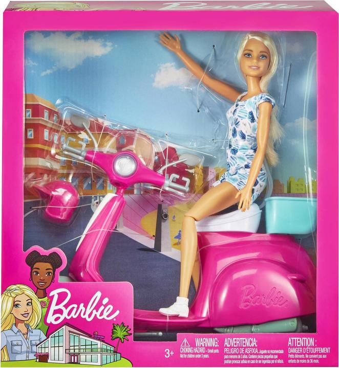 Image du produit Barbie Scooter avec poupée