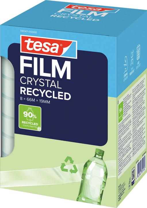 Produktbild tesa tesafilm Eco & Crystal Rolle 66mx19mm, Turm (19 mm)