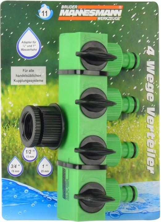 Actual product image Mannesmann 2-way valve with 2.50 cm (1"") tap connection suitable for all commercially available coupling (Tap adaptor, 25 mm)