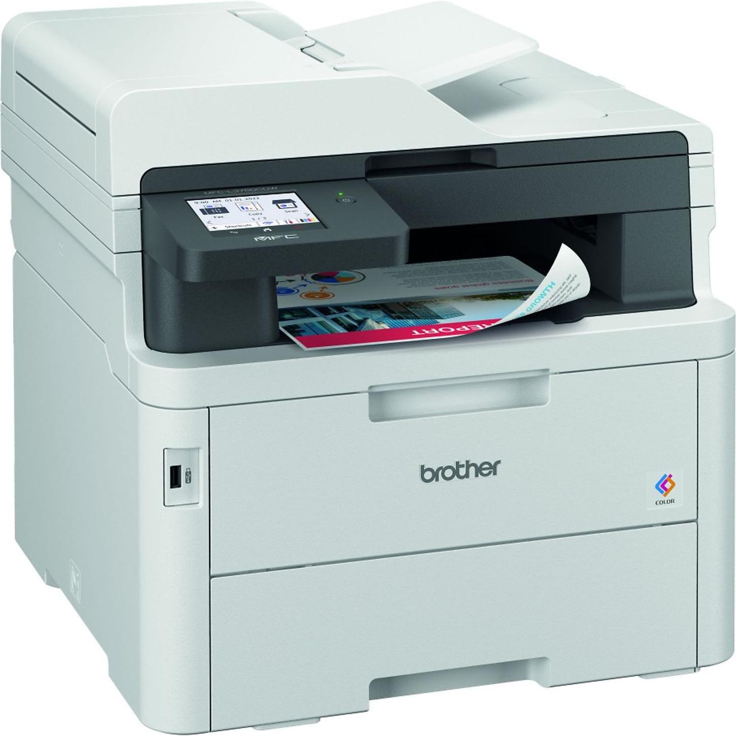 Thumbnail - Brother MFC-L3760CDW (Laser, Farbe), Drucker, Grau