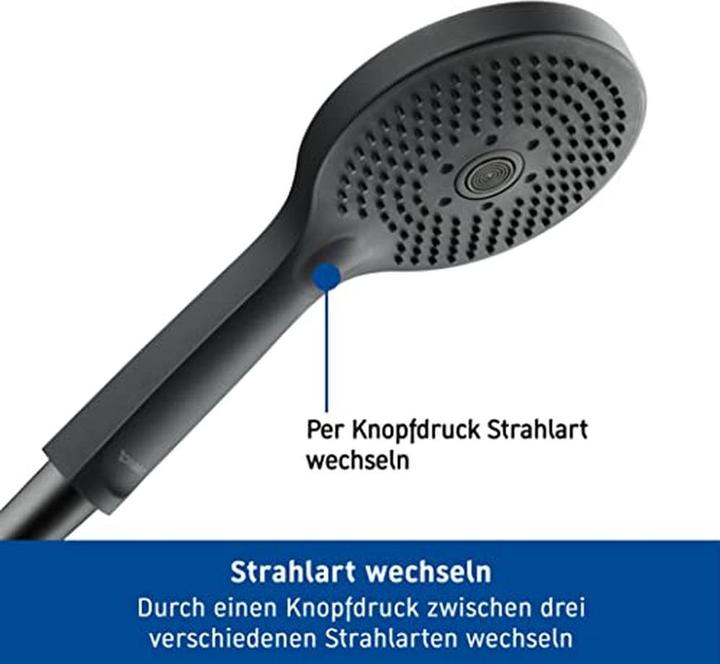 Actual product image Duravit Shower set black matt (3 Beam types, 14 l/min)