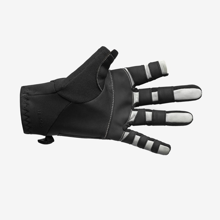 Actual product image Tribord Segelhandschuhe Damen/Herren Zweifinger Sailing 900 schwarz (XL)