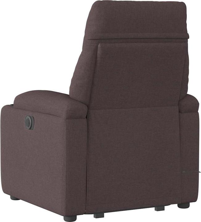 Produktbild VidaXL Elektrischer Massagesessel mit Aufstehhilfe Dunkelbraun Stoff