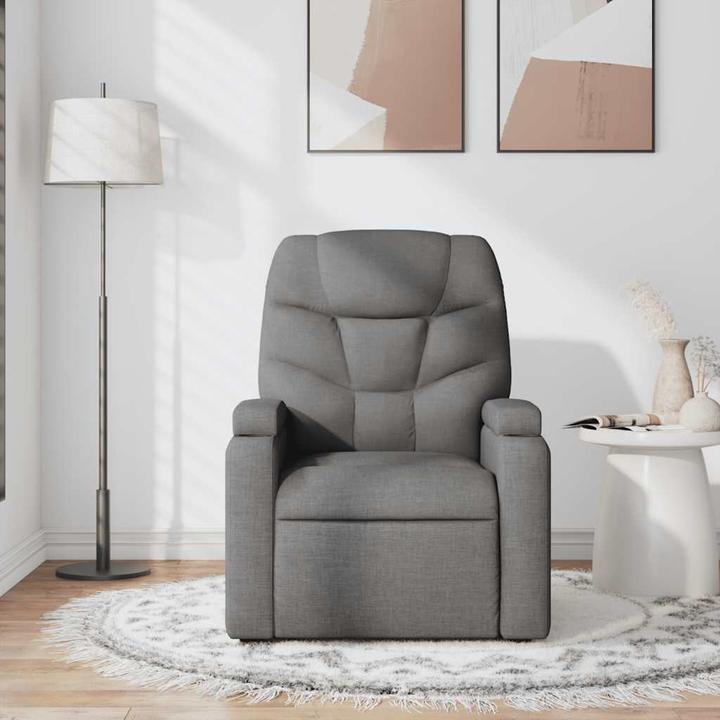 Produktbild vidaXL Massagesessel Dunkelgrau Stoff,Farbe: Dunkelgrau,Material