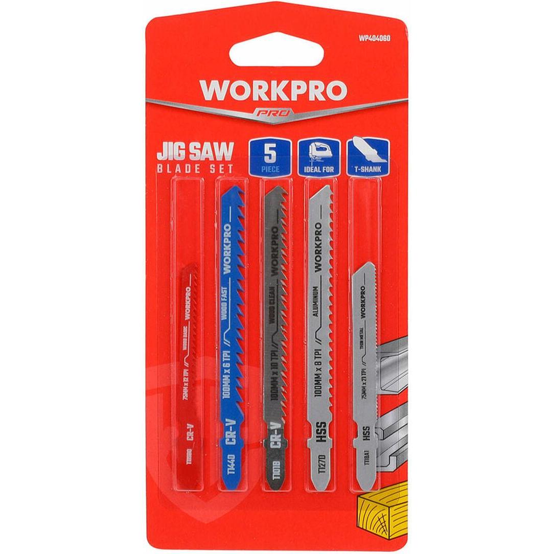 Workpro, Sega, Sägeblatt Laubsäge Holz Metall 5 Stücke