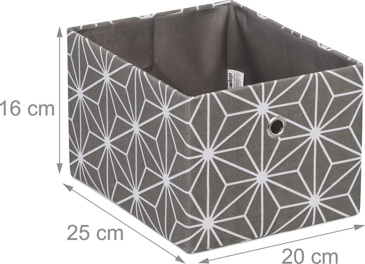 Produktbild Relaxdays 2x Aufbewahrungsbox (20 x 25 x 16 cm, 7 l)