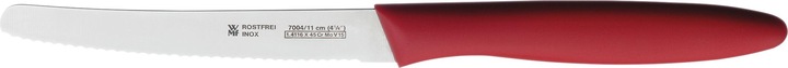 Produktbild WMF Brotzeitmesser Brötchenmesser Frühstücksmesser 23cm Wellenschliff rot (11 cm)