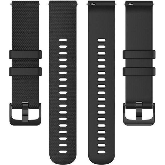 Thumbnail - Strap-it Silikonarmband (Silikon), Uhrenarmband, Schwarz