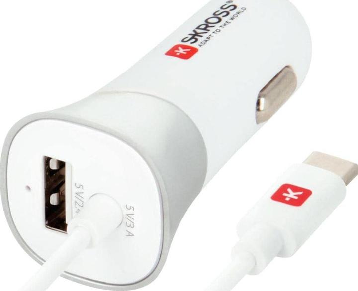 Image du produit Skross Double chargeur de voiture USB + USB Type-C