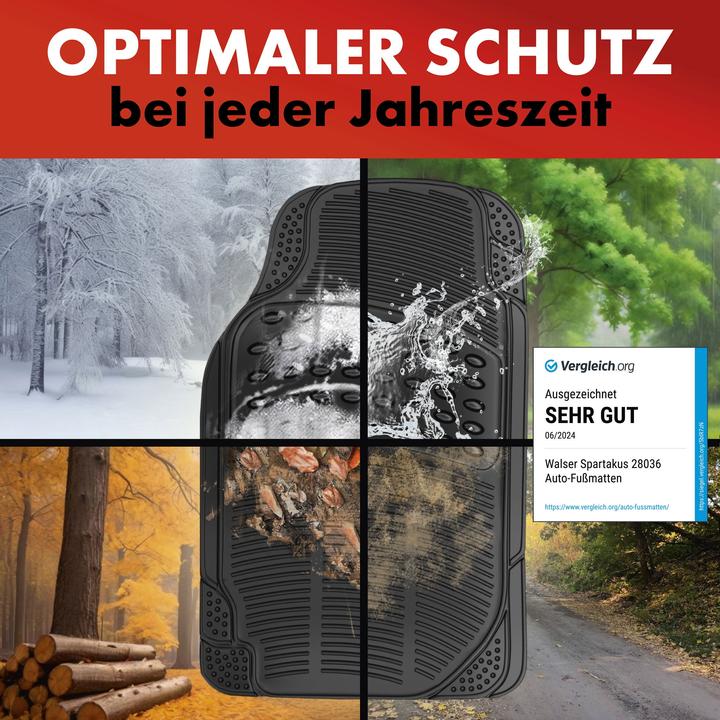 Image du produit CarComfort Gummimatte Titus (2 tapis avant + 2 tapis arrière)