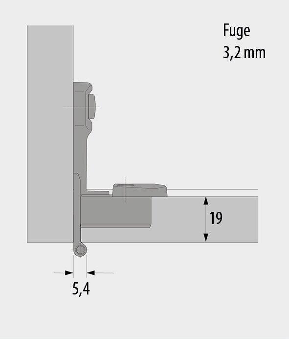 Produktbild Hettich Einachs-Innentopfbänder Selekta Pro 2000