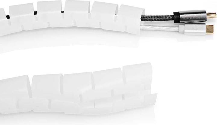 Produktbild Nedis Kabelmanagement Hülse 2.00 m 1 Stück max. Kabeldicke: 28 mm PE Weiss (200 cm)