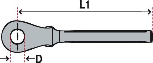 Immagine prodotto Blue Wave Gabel mit Gewinde rechts