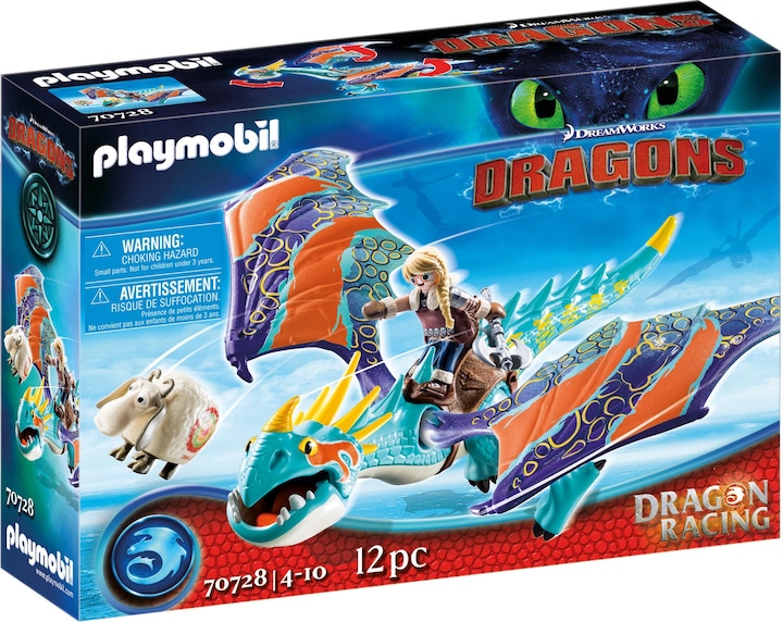 Actual product image Playmobil Dragon Racing: Astrid and Sturmpfeil (70728, Playmobil Dragons)