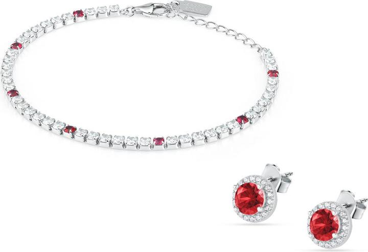 Produktbild La Petite Story Elegant Jewelry Set With Zircons Kit Lps20awv01 - Bracelet And Earrings (Silber 925)