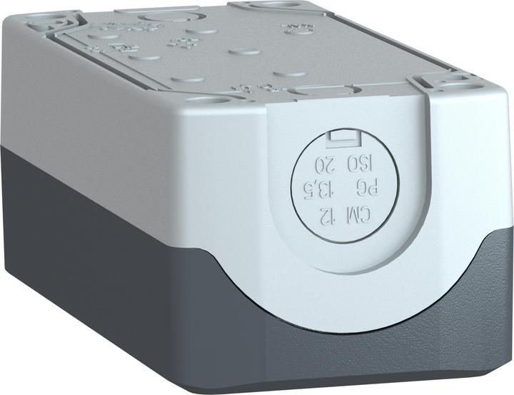 Produktbild Schneider Electric Tastergehäuse 22mm 3 Loch grau