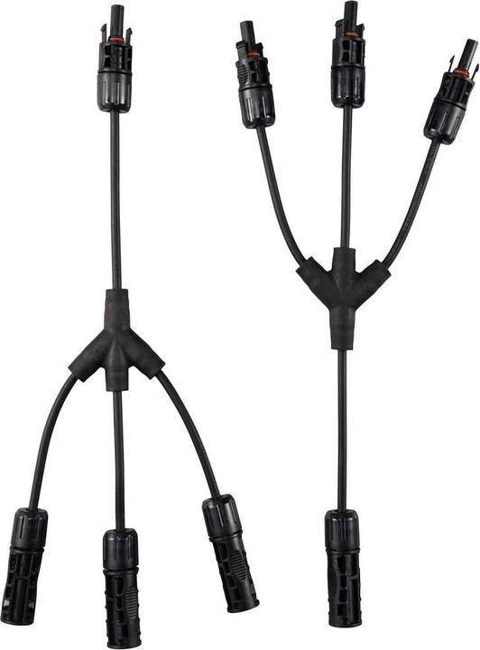 Actual product image Sygonix SY-6407992 Solar system connection adapter cable black 36 cm (Solar cable)