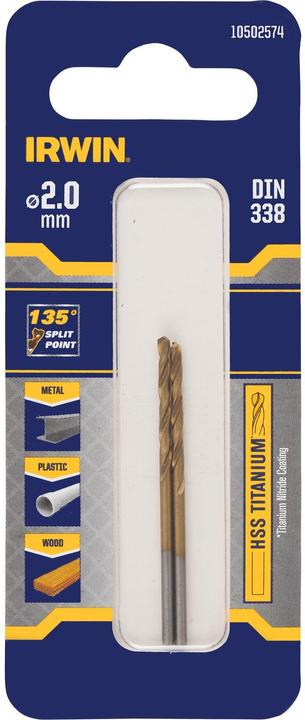 Actual product image Irwin Metal drill (2 mm)