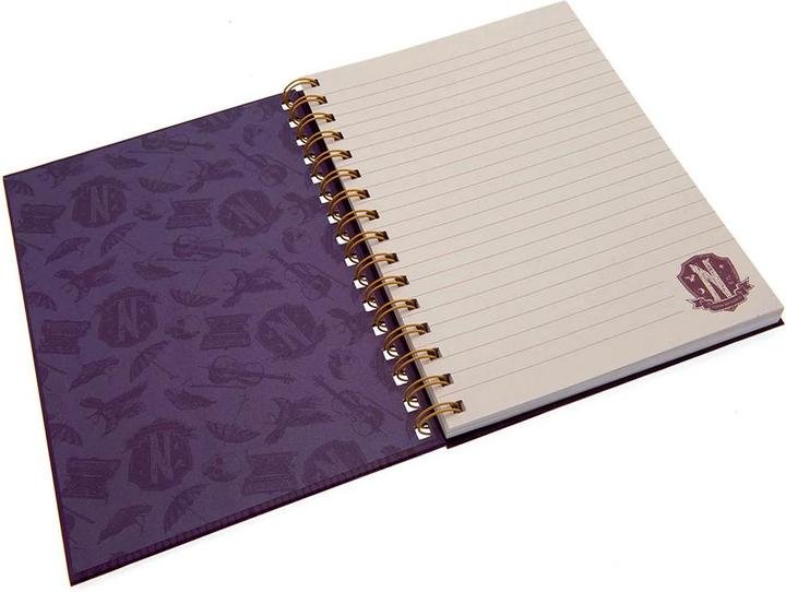 Image du produit Universal Textiles - Cahier NEVERMORE (A5, À rayures, Couverture rigide)