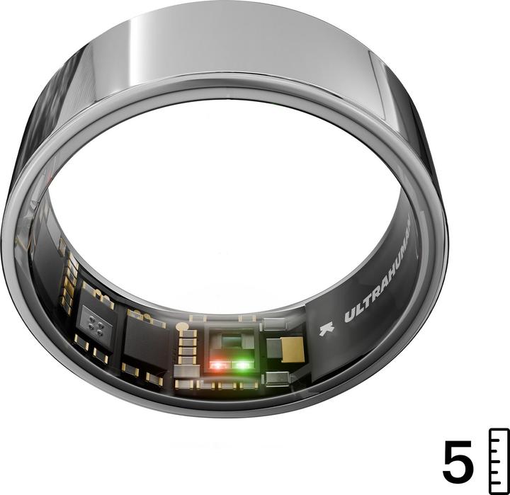 Actual product image Ultrahuman Ring AIR Space Silver - Size 5 (5, Space Silver)