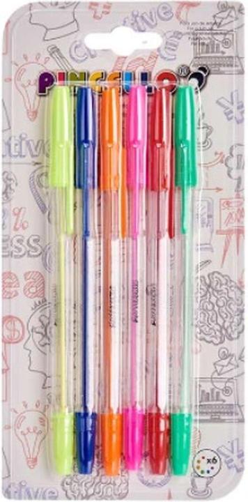 Image du produit Pincello Set de stylos à bille Multicolore (12 pièces) (12x)