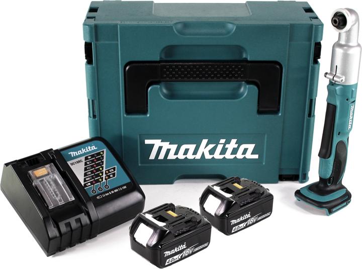 Actual product image Makita DTL 061 RMJ Battery angle impact wrench 18V 1/4" 60Nm + 2x battery 4,0Ah + charger + Makpac (Rechargeable battery operated)