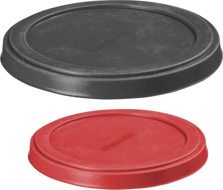 Westmark Frischhalte-Abdeckhauben rot, schwarz, 2 St. (2 x)