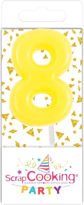 Produktbild ScrapCooking Mini Kerze Nummer 8, 15 Stk. assortiert (15 x)