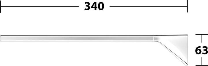 Productafbeelding Keuco AVENO Handtuchhalter, 340 mm Tiefe, 1-armig, starr