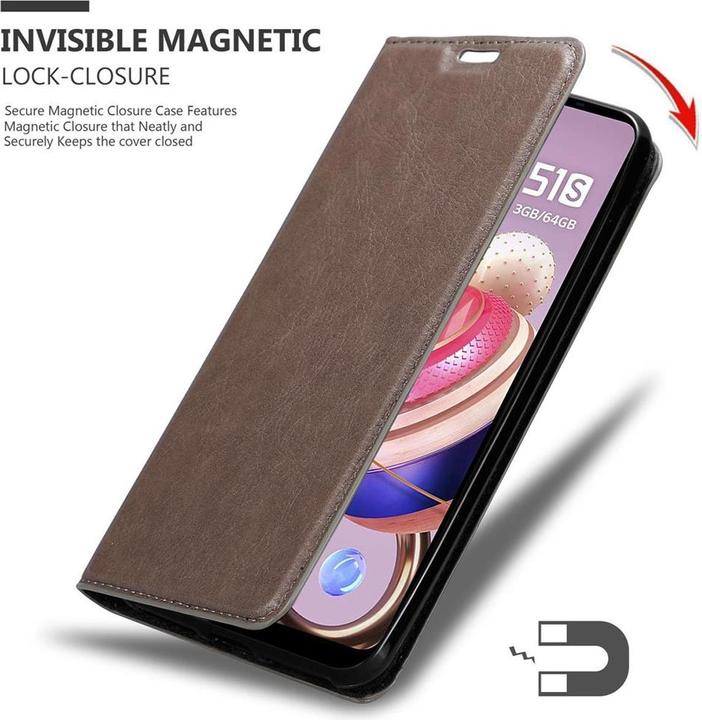 Productafbeelding Cadorabo Boek Onzichtbare Magneethoes (LG K51's)