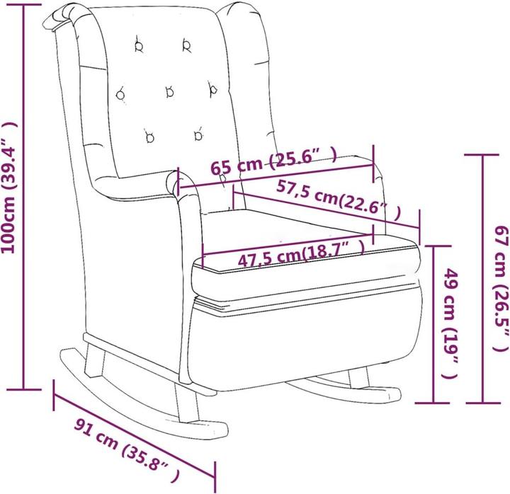 Immagine prodotto vidaXL Sessel mit Hocker