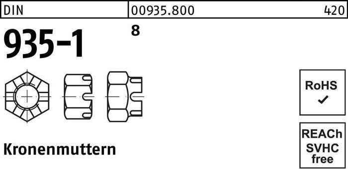 Produktbild Kronenmutter DIN 935-1 M 39 8