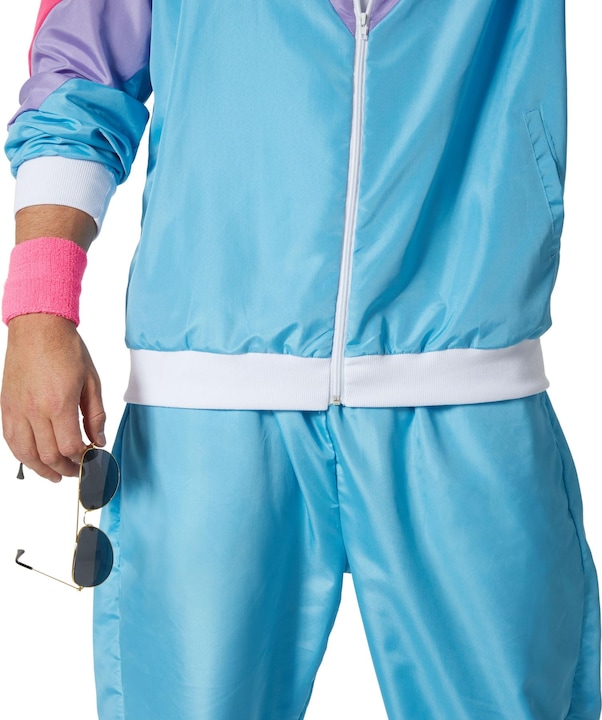 Produktbild tectake Herrenkostüm Retro 80er 90er Jahre Jogginganzug Set (XXL)