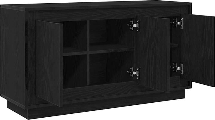 Image du produit VidaXL Sideboard Schwarz Eiche 102x35x55 cm Ingenieurholz (102 x 35 x 55 cm)