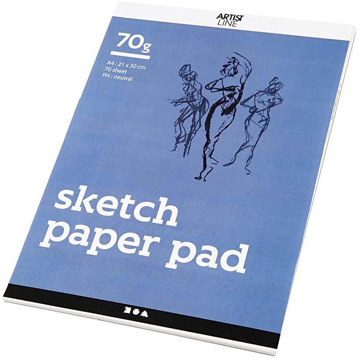 Actual product image Creativ Company Schetsblok Wit A4 70gr, 70 Vellen (A4)