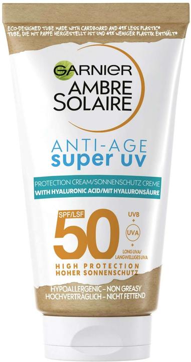 Image du produit Garnier Ambre Solaire Sensitive expert+ Anti-Age Super UV (Crème solaire visage, SPF 50, 50 ml)