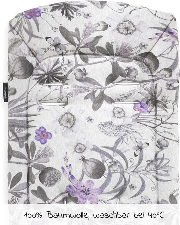 Actual product image Hauck Pushchair Seat liner Floral Grey