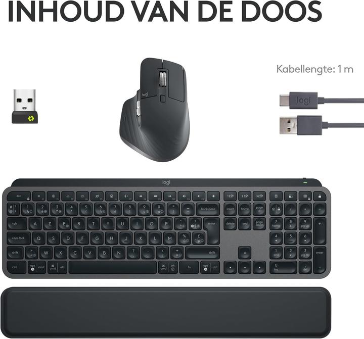 Actual product image Logitech MX Keys S Combo (English-international, Wireless)