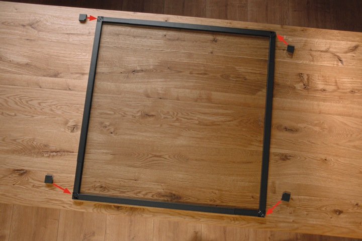 Actual product image tesa FALT insect screen for windows, size-adjustable aluminium frame, foldable (140 x 140 cm)