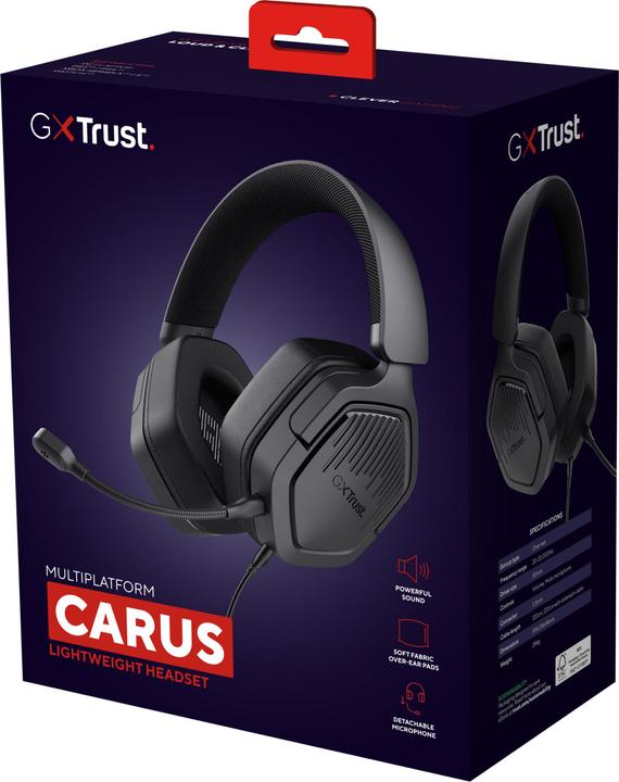 Actual product image Trust Gxt492 Carus Headset Blk (Cable)