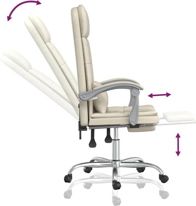 Actual product image vidaXL Massage-Bürostuhl (46.50 - 56 cm)