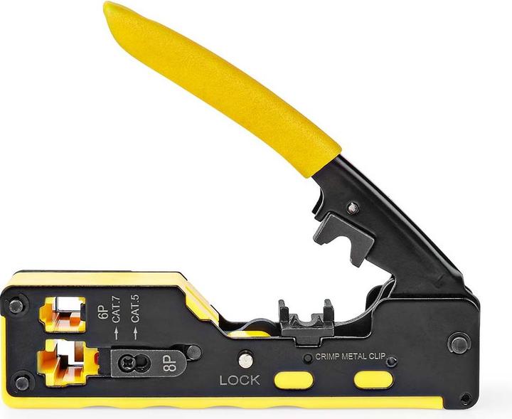 Image du produit Nedis Pince à sertir | CAT5 / CAT5e / CAT6 / CAT6a / CAT7 / RJ12 / RJ45 | Extraire / Couper / Pince