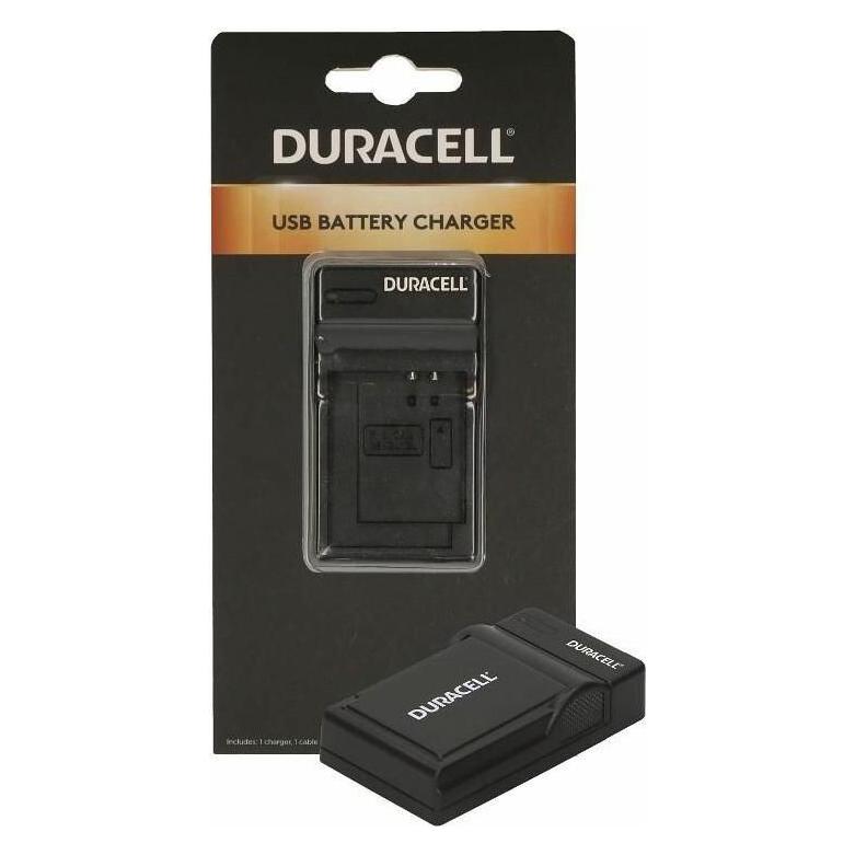Duracell Lader met USB-kabel voor DR9967/LP-E10 (Batterijlader voor camera), Stroomvoorziening voor de camera, Zwart
